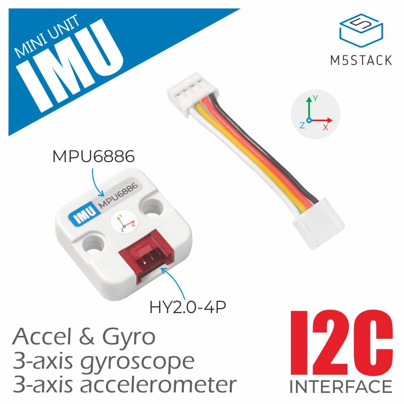 M5Stack Core2 - Официальный 6-осевой блок IMU M5Stack (MPU6886)