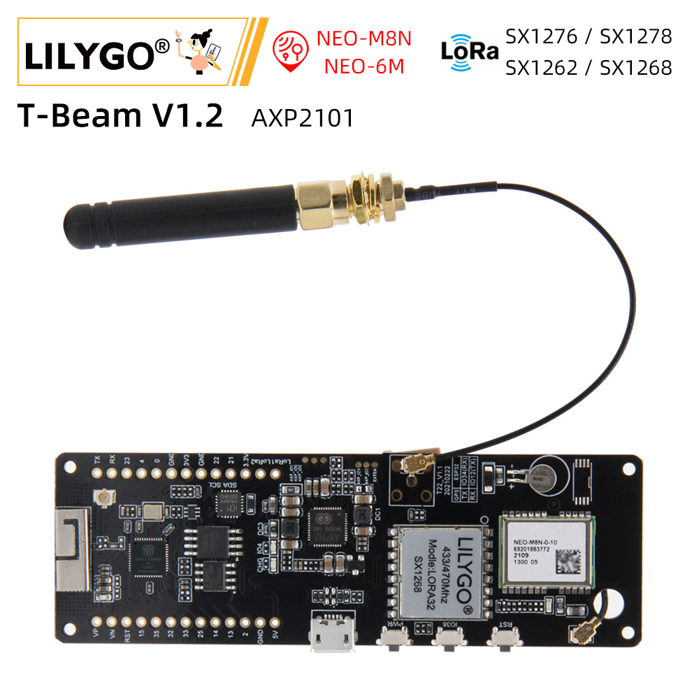 Devkitc - LILYGO® T-Beam V1.2 ESP32 LoRa модуль