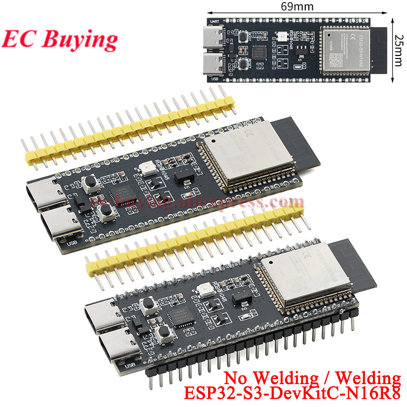Esp32 S3 Devkitc 1 - Плата разработки ESP32-S3-DevKitC-N16R8 (ESP32S3 1-N16R8) с