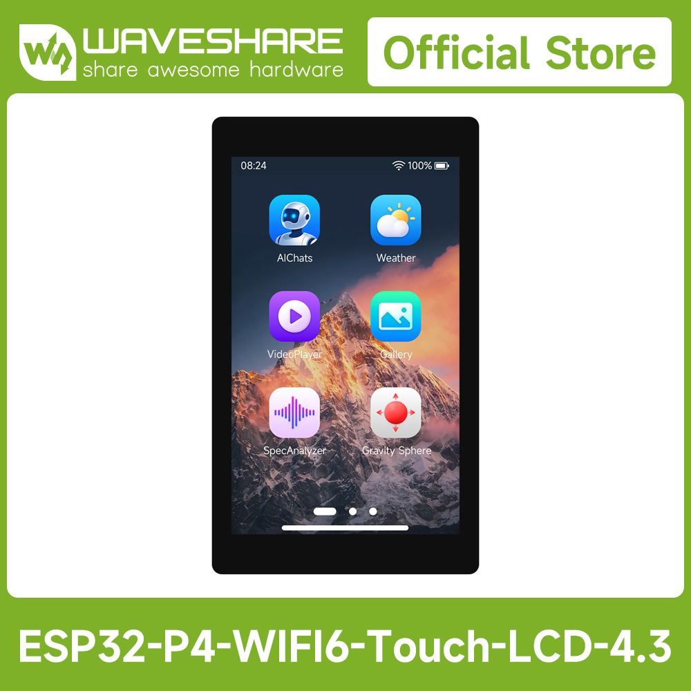Waveshare Esp32 - Плата разработки Waveshare ESP32-P4-WIFI6 с 4,3-дюймовым