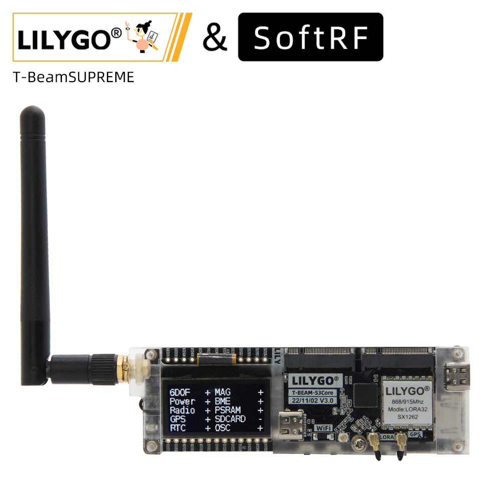 Lolin S3 - LILYGO® SoftRF T-Beam SUPREME Плата разработки