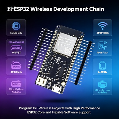 Lolin D32 - Wemos LOLIN D32 V1.0.0, плата ESP32,