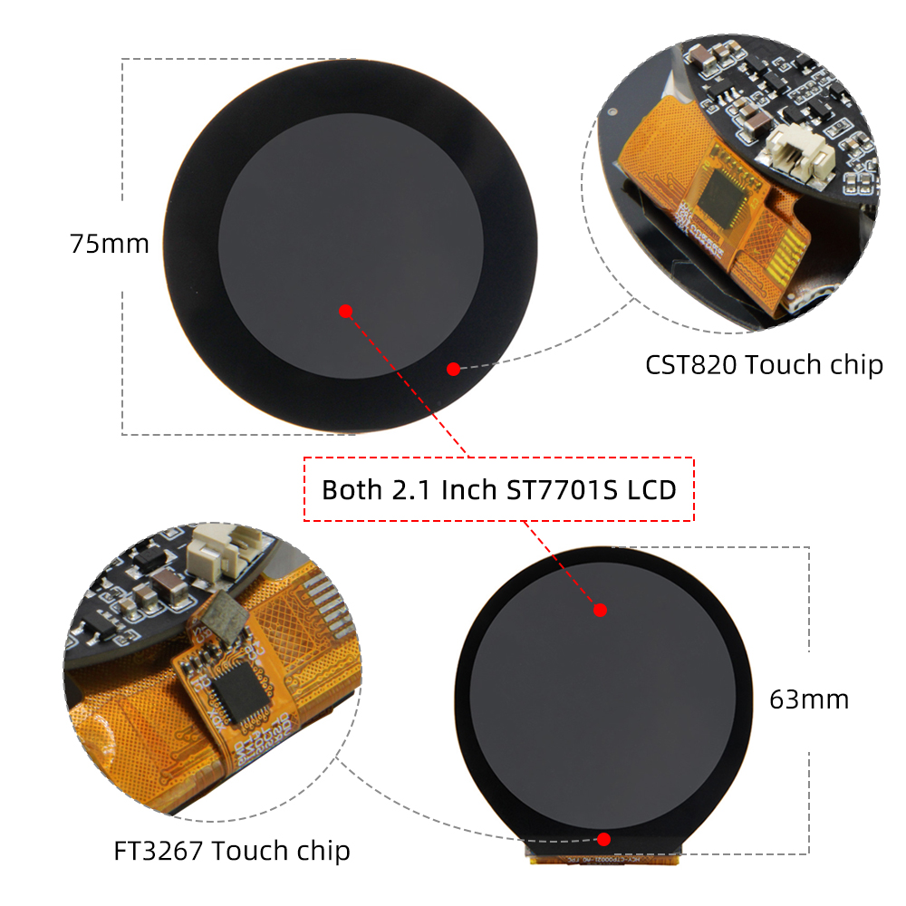 LILYGO® T-RGB ESP32-S3 2,1-дюй – обзор и цена Ttgo T Watch