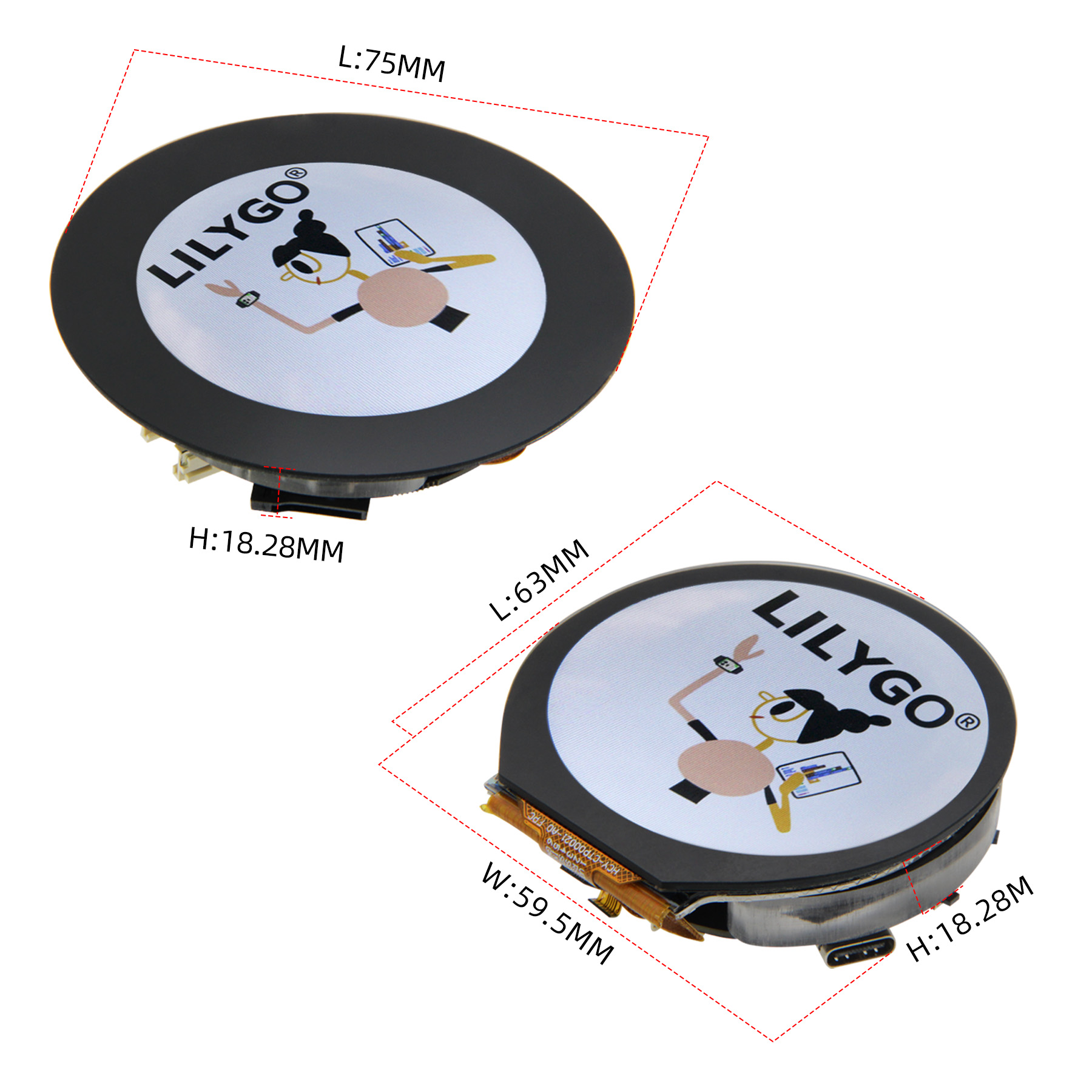 LILYGO® T-RGB ESP32-S3 2,1-дюй – обзор и цена Ttgo T Watch