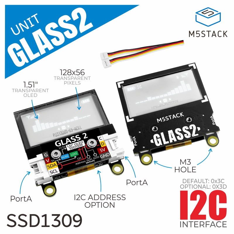 Официальный блок M5Stack Glass – обзор и цена M5Stack Core2